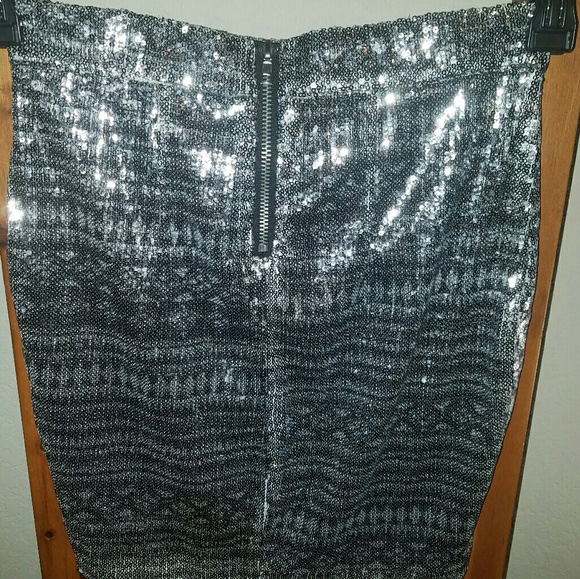 Charlotte Russe Sequin Mini Skirt - Picture 4 of 4
